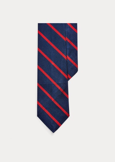 Men's Polo Ralph Lauren Striped Silk Repp Narrow Ties | 078924ONE